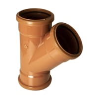FloPlast D211 45° 110mm Underground Triple Socket Junction