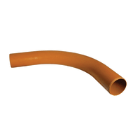 FloPlast D281 87½° 110mm Plain End Underground Large Radius Bend