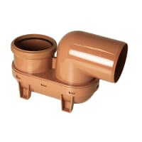 FloPlast D501 90° 110mm Underground Low Back 'P' Trap