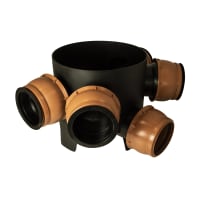 FloPlast D800 110mm Flexible Inlet 300mm Mini Access Chamber