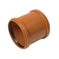 FloPlast 6D105 160mm Underground Double Socket Coupling