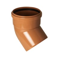 FloPlast 6D163 45° 160mm Underground Single Socket Bend
