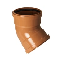 FloPlast 6D563 45° 160mm Underground Double Socket Bend