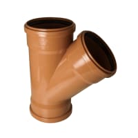 FloPlast 6D211 45° 160mm Underground Triple Socket Junction