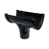 FloPlast ROX1B 170mm XtraFlo Rainwater Running Outlet Black