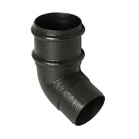 FloPlast RB6CI 112½° Round Rainwater Offset Bend Cast Iron Effect
