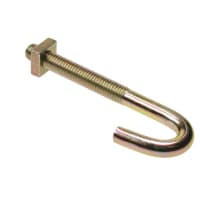 Hook Bolt M8 x 180mm Zinc & Yellow Passivated