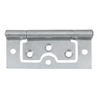 Flush Hinges 60mm H Bright Zinc Plated Pack of 2