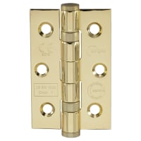 Fire Door Ball Bearing Hinge 76x51mm Grade 7 (3 Pack) Brass