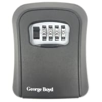 George Boyd Wall Mounted Combination Key Safe 115 x 95 x 40mm Black