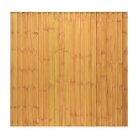 Grange Featheredge 6ft Fence Panel 1.83 x 1.8m Brown