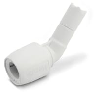 Hep2O Obtuse Bend Single Socket 75 x 15mm White