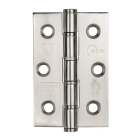 Washered Hinge 76 x 51 x 2mm Polished Stainless Steel