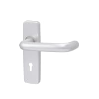 Lever Lock Door Handle 19mm Diameter Satin Anodised Aluminium