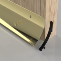 Stormguard Rain Deflector Gold Effect Finish Aluminium 914mm x 63mm