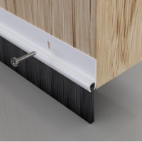 Stormguard Standard PVC Brush Bottom Door Seal White 914mm