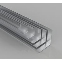 Stormguard Aluminium Angle Edging 25 x 25 x 1.6mm Mill Finish 2438mm