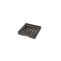 Hepworth Clay square hinged cast iron grating and frame 150mm