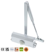 Briton 121CE Overhead Door Closer Size 3 Silver