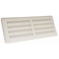 Louvre Ventilator and Flyscreen 229 x 76mm White