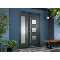 JCI FSC Malmo Door with Frame & 457mm Sidelight 1981 x 838mm Grey