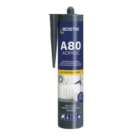 Bostik A80 Acrylic Instantly Paintable Decorators Caulk 310ml White