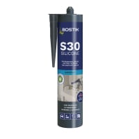 Bostik S30 Acetoxy Sanitary Silicone Sealant 310ml White