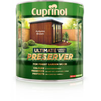 Cuprinol Ultimate Garden Wood Preserver Autumn Brown 4L