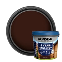 Ronseal 5 Year Fence Life+ Shed & Fence Protector 5L Dark Oak