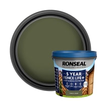 Ronseal 5 Year Fence Life+ Shed & Fence Protector 5L Forest Green