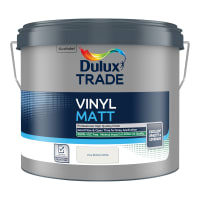 Dulux Trade Vinyl Matt Paint 10L Pure Brilliant White