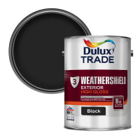 Dulux Tarde Weathershield Exterior Gloss Black 5L