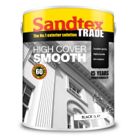 Sandtex Trade High Cover Smooth Masonry Paint 5L Black
