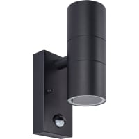 Luceco Exterior Decorative Up/Down Wall Light Black Stainless Steel