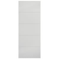 LPD Doors Horizontal Four Line Primed White Internal Door 762 x 1981mm