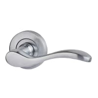 Ariel Door Handle Pack Satin Chrome