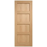 LPD Doors Internal Shaker 4P Pre-Finished Oak Door 762 x 1981mm
