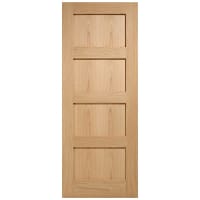 LPD Doors Internal Shaker 4P Pre-Finished Oak Door 762 x 1981mm