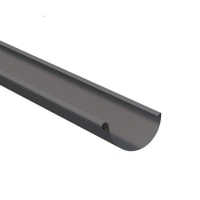 Lindab Half Round Gutter 3m R 125mm Dark Grey