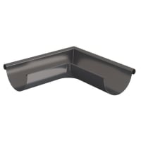 Lindab External Gutter Angle 90° RVY 125mm Dark Grey