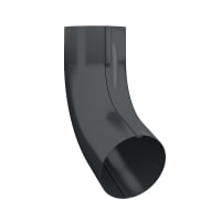 Lindab 70° Conical Pipe Bend BK 87mm Anthracite Grey