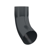 Lindab 70° Pipe Bend with Socket BKM 75mm Anthracite Grey