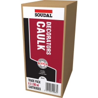 Soudal Trade Range Decorators Caulk Pack 6 x 290ml White