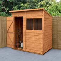 Forest Shiplap Dip Treated Pent Shed 6 x 4ft