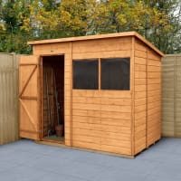 Forest Shiplap Dip Treated Pent Shed 7 x 5ft