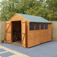 Forest Shiplap Dip Treated Double Door Apex Shed 10 x 8ft