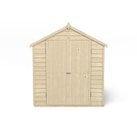 Forest Overlap Pressure Treated Double Door Apex Shed 8 x 6ft