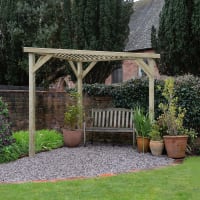 Forest Slatted Corner Pergola 2130 x 2940 x 1470mm