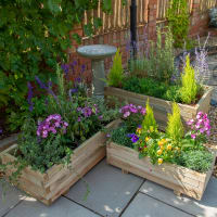 Forest Durham Rectangular Planter Set of 3