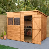 Forest Shiplap Dip Treated Pent Shed 8 x 6ft